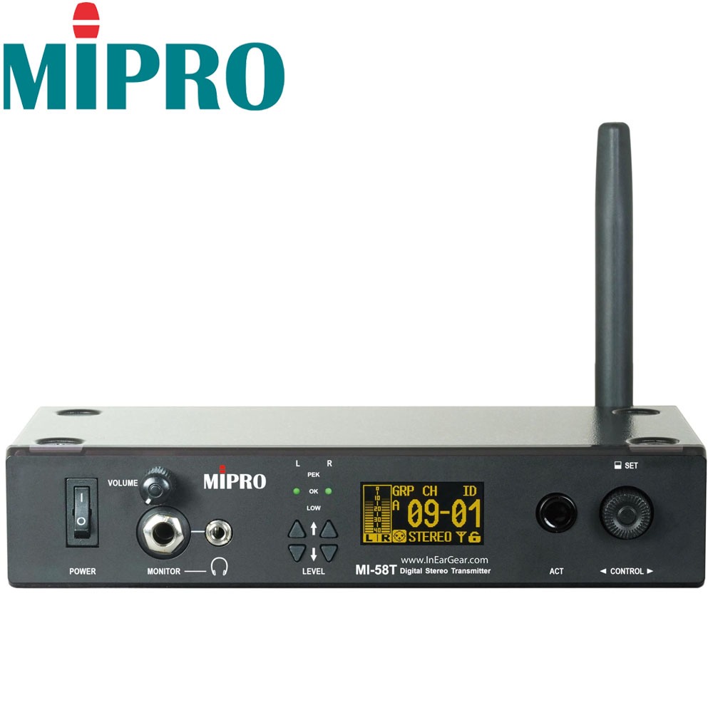 MIPRO MI-58T / 미프로 / MI58T / 인이어 모니터시스템 송신부 5.8GHZ / Digital Stereo Transmitter / 미프로 / 인이어 송신기 / MI 58 T