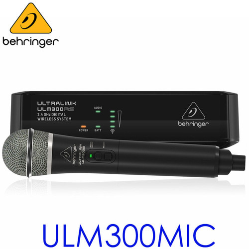 Behringer ULTRALINK ULM300MIC / ULM 300MIC / ULM300 MIC / 베링거 / 2.4 GHz / 무선마이크 / 핸드헬드 마이크와 리시버