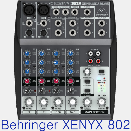 XENYX802  / BEHRINGER XENYX-802 / 베링거 802 / 오디오 믹서 / 제닉스 802 / 8채널 소형콘솔 / 소형믹서 / XENYX 802
