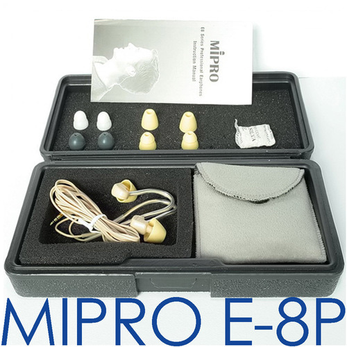 MIPRO E8P / E-8P  / E 8P / Digital Stereo Transmitter Eaephone / 미프로 인이어 이어폰 / 인이어 밸트팩 수신기용 이어폰