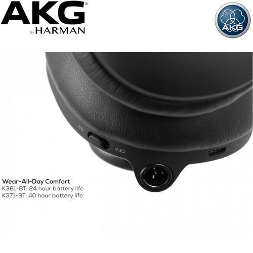 AKG K361-BT / K361 BT  / K361BT/ 브루투스 기능 모니터 헤드폰 / 밀폐형 헤드폰 / 공식수입 정품 / 블루투스 헤드폰