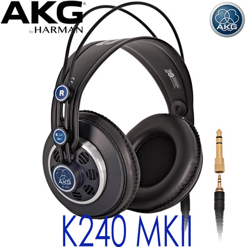 AKG K240 MKII / K240 mkii / 음악감상 헤드폰 / 모니터링 세미 오픈형 헤드폰 / 공식수입 정품 / K240 / 스튜디오 및 라이브 사운드 믹싱용
