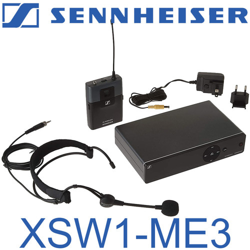 SENNHEISER XSW1-ME3 / XSW1ME3 / 젠하이져 / 콘덴서 / 헤드셋 마이크 / XSW1 ME3 / 행사 강의 스피치 설교 이벤트용 / 무선 헤드 마이크