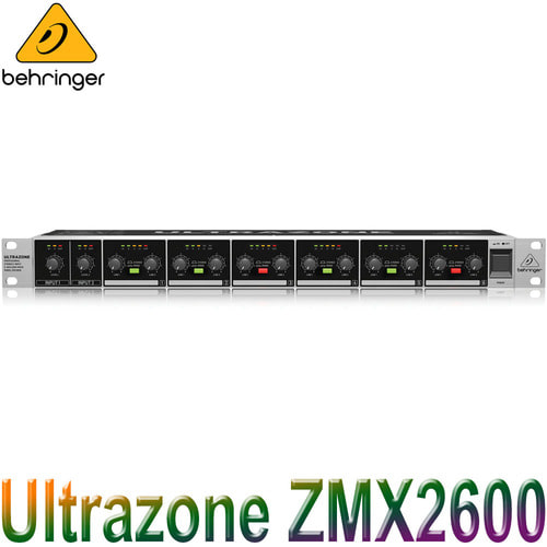 BEHRINGER ZMX2600 / ZMX-2600 / 스테레오 2입력 6버스 존믹서 / 베링거 / 다용도 구역분할 믹서 / ZONE MIXER / ZMX 2600