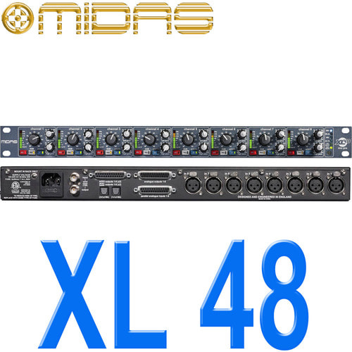 마이다스 XL48 / XL-48 / 마이크 프리앰프 / 8채널, 96 kHz 컨버터, ADAT 출력 / XL 48