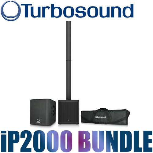 터보사운드 iP2000 BUNDLE / IP2000+운반가방+보호커버 번들 / 올인원 포터블 PA 시스템 / iP-2000 BUNDLE / TURBOSOUND / 앰프내장 / 액티브 스피커 / iP 2000 BUNDLE