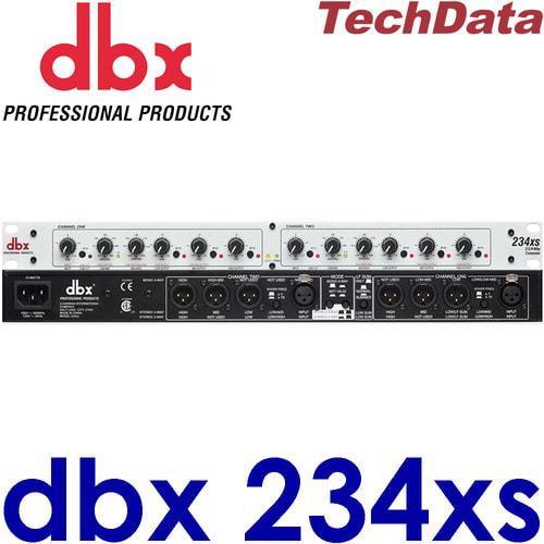 dbx-234xs / dbx 234xs / 크로스오버 / Stereo 2/3 Way, Mono 4-Way Crossover with XLR Connectors / 디비엑스 / dbx 234 xs