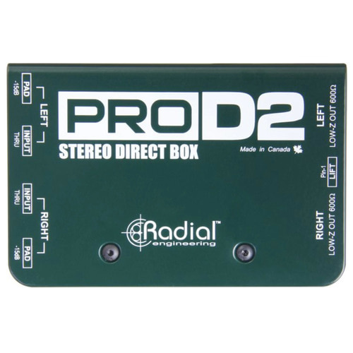 PRO D2  / RADIAL / PROD2 / 래디알 스테레오 패시브 다이렉트 박스 / 패시브 / DI박스 / PRO D2 / 다이렉트 박스 / 디아이박스 / Passive Direct Box
