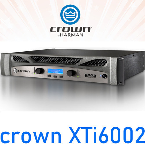 CROWON XTi6002 / XTi 6002  / 파워앰프 / 크라운 앰프 / 4옴 2100W / 8옴 1200W / 스테레오 앰프 / 파워앰프 / 고출력 고성능 / 공연 행사 라이브