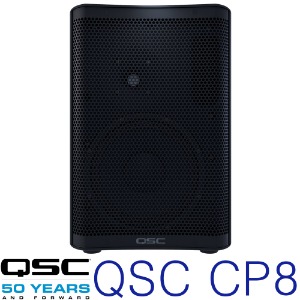 QSC CP8 / CP 8 / CP-8 / 액티브 / 앰프내장 / 액티브 스피커 / 공연용 / 버스킹 /  행사용 스피커