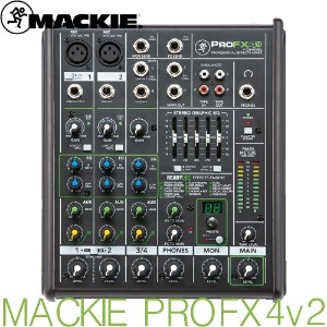MACKIE ProFX4v2 / ProFX 4v2 / 맥키 / 4채널 프로페셔널 이펙트 믹서 / ProFX4 v2 / MACKIE / 맥키 믹서 / 정품