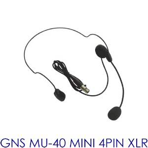 GNS MU-40 / MU40 / 4핀 / 무선용 헤드셋 마이크 / 4PIN MIN XLR / 4핀 미니 캐논짹 / 지앤에스
