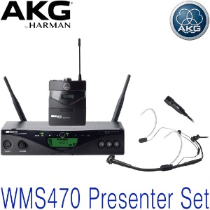 AKG WMS470 Presenter SET/ WMS 470 Presenter SET / 헤드셋 무선마이크 세트 / 핀마이크 무선마이크 패키지
