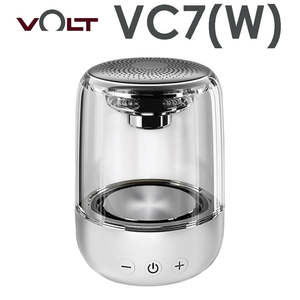 VOLT VC7 (W) / 볼트 휴대용 블루투스 스피커 / 흰색 / VC7-W / 미니 조명 스피커 / VC7W / 캠핑용 충전형 스피커 / 가정용 휴대용 조명스피커