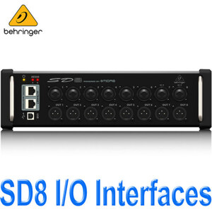 베링거 SD8 / SD-8 / SD 8 / I/O Interfaces / MIDAS 프리앰프 / 스테이지박스 / ULTRANET 퍼스널 모니터링허브 I/O 스테이지박스