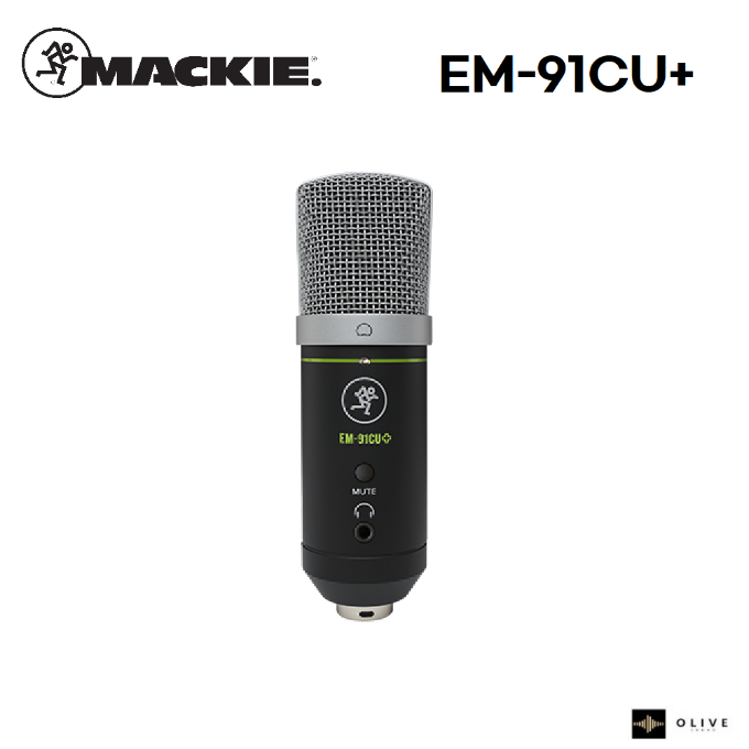 MACKIE 맥키 EM-91CU+ 라지 다이어프램 USB 콘덴서 마이크 EM 91CU PLUS