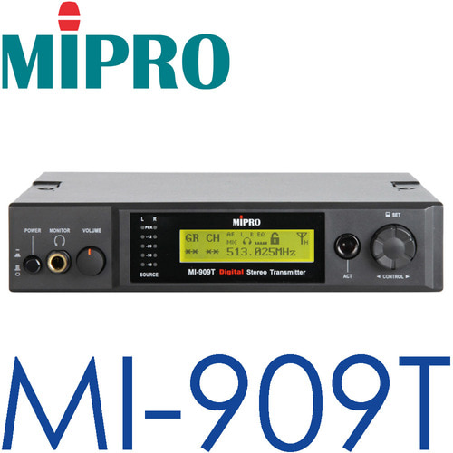MIPRO MI-909T / MI909T / MI 909T / Digital Stereo Transmitter / 미프로 / 인이어 송신기