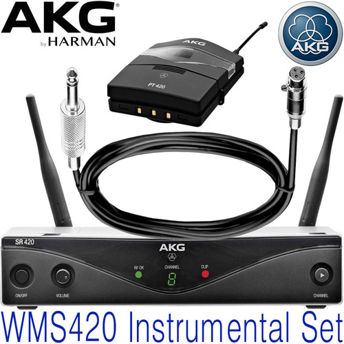 AKG  WMS420 Intstrumental SET / WMS420 Instrumental Set Band K / 악기용 무선송수신세트 / 기타 베이스 악기용 무선마이크