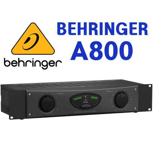 베링거 A800 /A 800 /A-800 / 프로페셔널 800W 스튜디오 모니터 스피커용 앰프 / 하이파이 파워앰프 /초경량 클래스-D 파워앰프