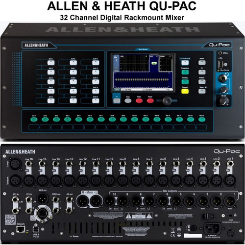 Qu-PAC / QuPac / ALLEN &amp; HEATH / 디지털 믹서 컴팩트형 / 디지털콘솔 / 알렌히스 / Qu Pac / 포터블 22 IN/12 OUT 디지털 믹서 / 교회 공연장 라이브 행사장