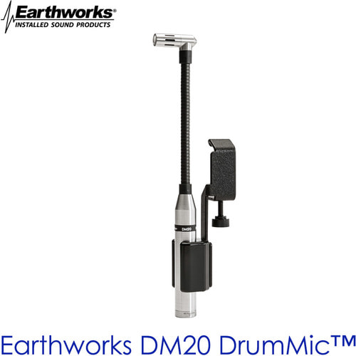 DM 20 / Earthworks Audio DM-20 / 어스워크 / 드럼 마이크 / 단일지향성 / 컨덴서마이크 / 타악기용 / 드럼 수음용 / DM20 DrumMic™ / 레코딩용