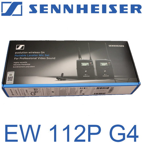 SENNHEISER EW 112P G4 / EW112PG4/ 젠하이저 올인원 무선 핀마이크 시스템 / 인터뷰용 / ENG 촬영용 무선핀 마이크 세트 / EW112P-G4 / EW-112P G4/켐코더용 무선핀마이크