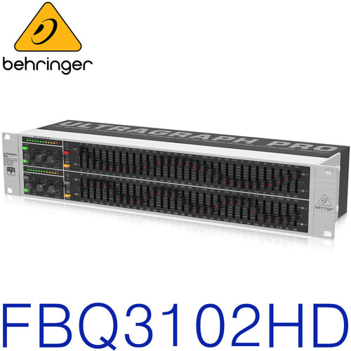 BEHRINGER FBQ3102HD / FBQ-3102-HD / 베링거 / 이퀄라이져 / EQ / 정품 / FBQ 3102 HD / 하울링제거 / 31밴드 /피드백 디텍션 시스템