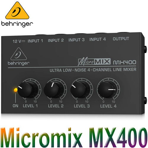 BEHRINGER MX400 / MX-400 / MX 400 / 베링거 믹서 / 4채널 라인믹서 / 초저소음 라인믹서 / 소형 라인 믹서