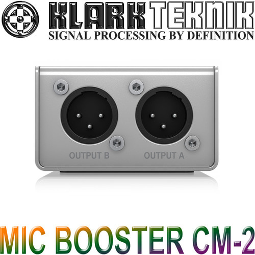 MIC BOOSTER CM2 / MIC BOOSTER CM 2 / KLARK TEKNIK 클락테크닉 MIC BOOSTER CM-2 다이나믹 마이크 부스터, 2채널 / MIC BOOSTER-CM2