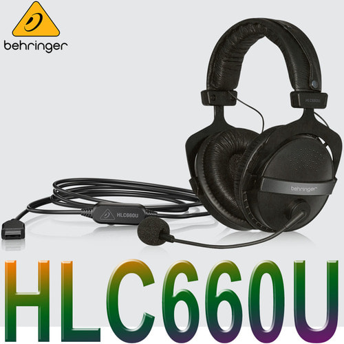 HLC660U / 베링거 HLC-660U / 마이크 헤드폰 헤드셋 / USB타입/인터넷방 게이밍 화상회의 / 모니터 헤드폰, 마이크 헤드셋 / 헤드폰 마이크