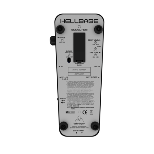 HB01 / HB-01 / 베링거 / FOOT CONTROLLER / HB 01 와와(와우) 페달 기타 이펙터 / 기타페달 / 스프링백 페달 / 주파수 컨트롤 기능 / 온오프 스위치내장