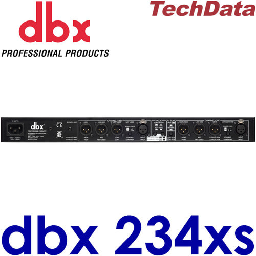 dbx-234xs / dbx 234xs / 크로스오버 / Stereo 2/3 Way, Mono 4-Way Crossover with XLR Connectors / 디비엑스 / dbx 234 xs