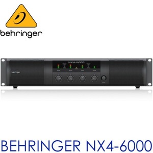 NX4-6000/ 베링거 /NX4 6000/초경량 클래스-D 파워앰프/ 4채널 앰프