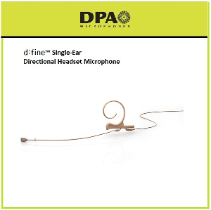 DPA FIDF10 d:fine Directional 디파인 이어셋마이크(단일지향성) 헤드셋마이크 슬림형 싱글이어 단일지향 헤드셋 120mm붐 TA4F 미니XLR(슈어타입)(기본형)