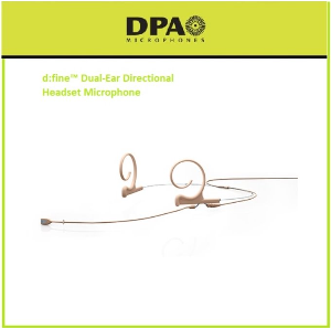DPA FIDF10-2 d:fine™ Dual-Ear Directional Headset Microphone 디파인 이어셋마이크 슬림형 더블이어 단일지향 헤드셋 120mm붐 TA4F 미니XLR(슈어타입)(기본형)