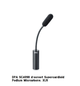 DPA SC4098-BX15 [ DPA 4098H후속 15cm 합창/수음용 ] SC4098 d:screet Supercardioid Podium Microphone, XLR