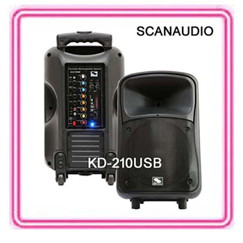KD-210USB/KD210USB/100W/2채널이동형충전앰프/SCANAUDIO