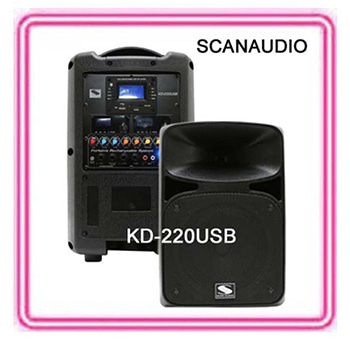 KD-220USB/KD220USB/200W/2채널이동형충전앰프/SCANAUDIO